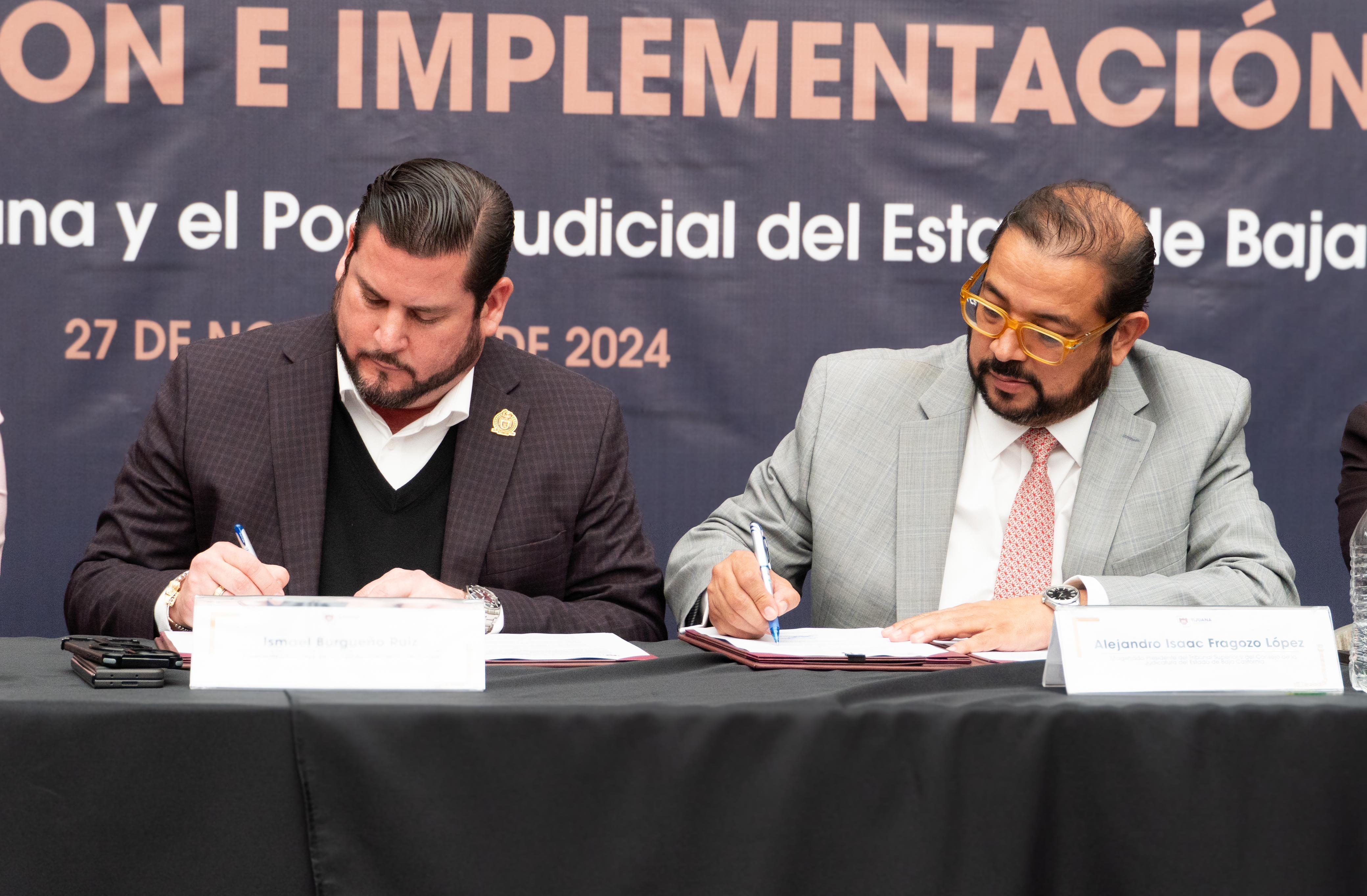 Alcalde de Tijuana y Presidente del Tribunal Superior de Justicia firman convenio para fortalecer a servidores públicos