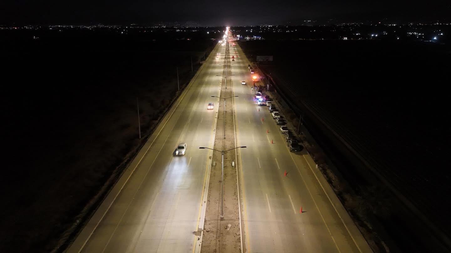 Inauguran nueva red de alumbrado público en la carretera Transpeninsular de Ensenada