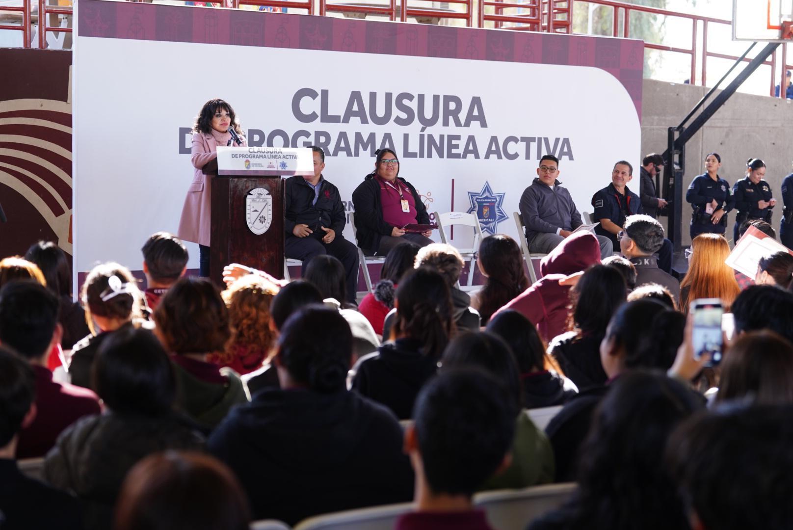 Clausura de “Línea Activa” en Mexicali con el apoyo de la alcaldesa Norma Bustamante