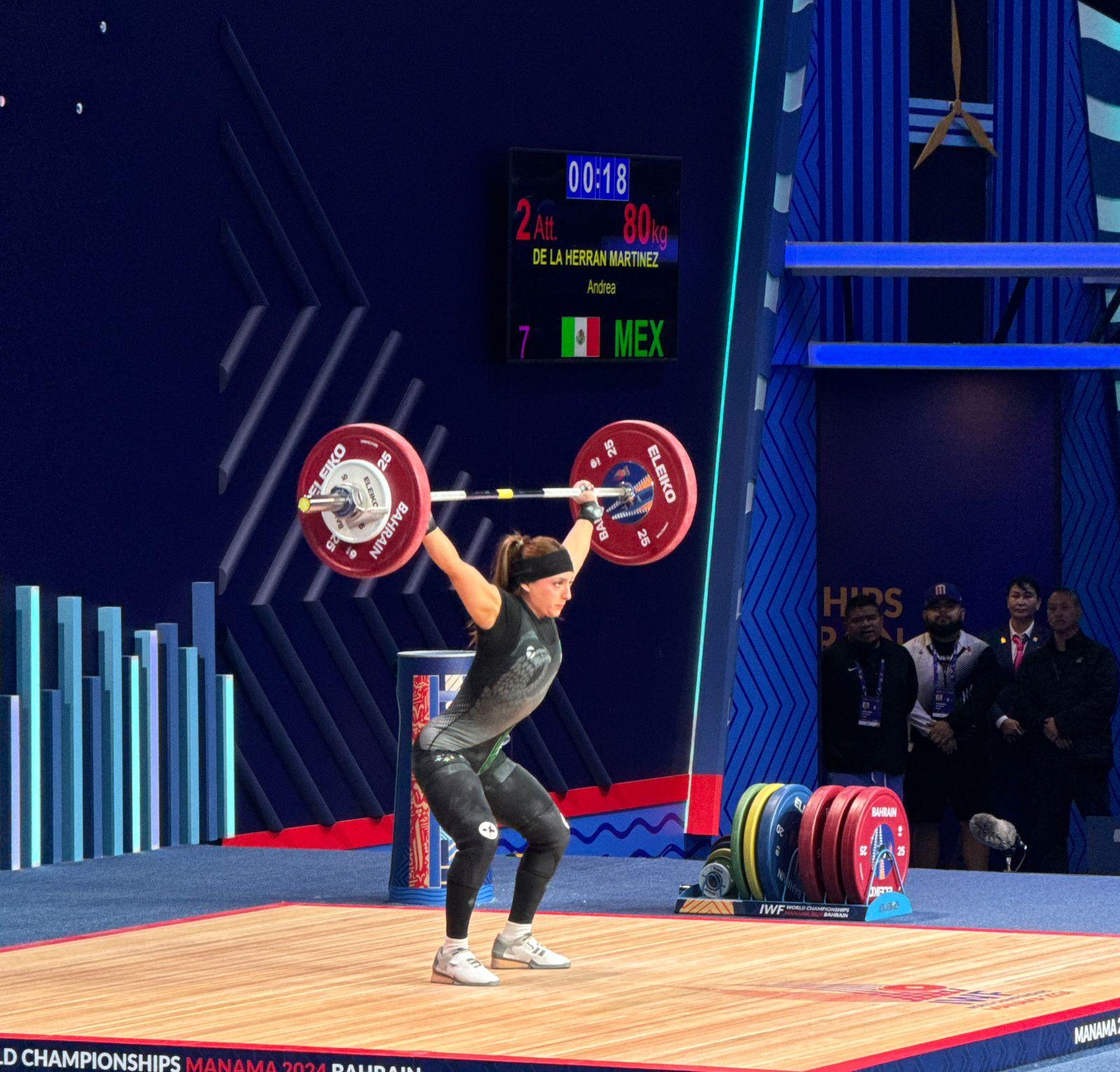 Andrea De La Herrán Se Destaca en el Mundial de Halterofilia 2024 con un Sexto Lugar