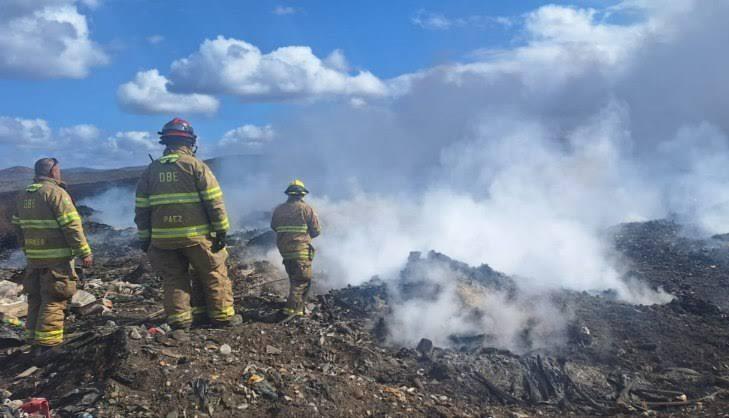 Activan Operativo de Contingencia ante Incendio en Basurero Municipal de Vicente Guerrero